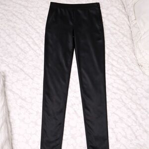 Zara Black Satin Skinny Pants Size M NWOT